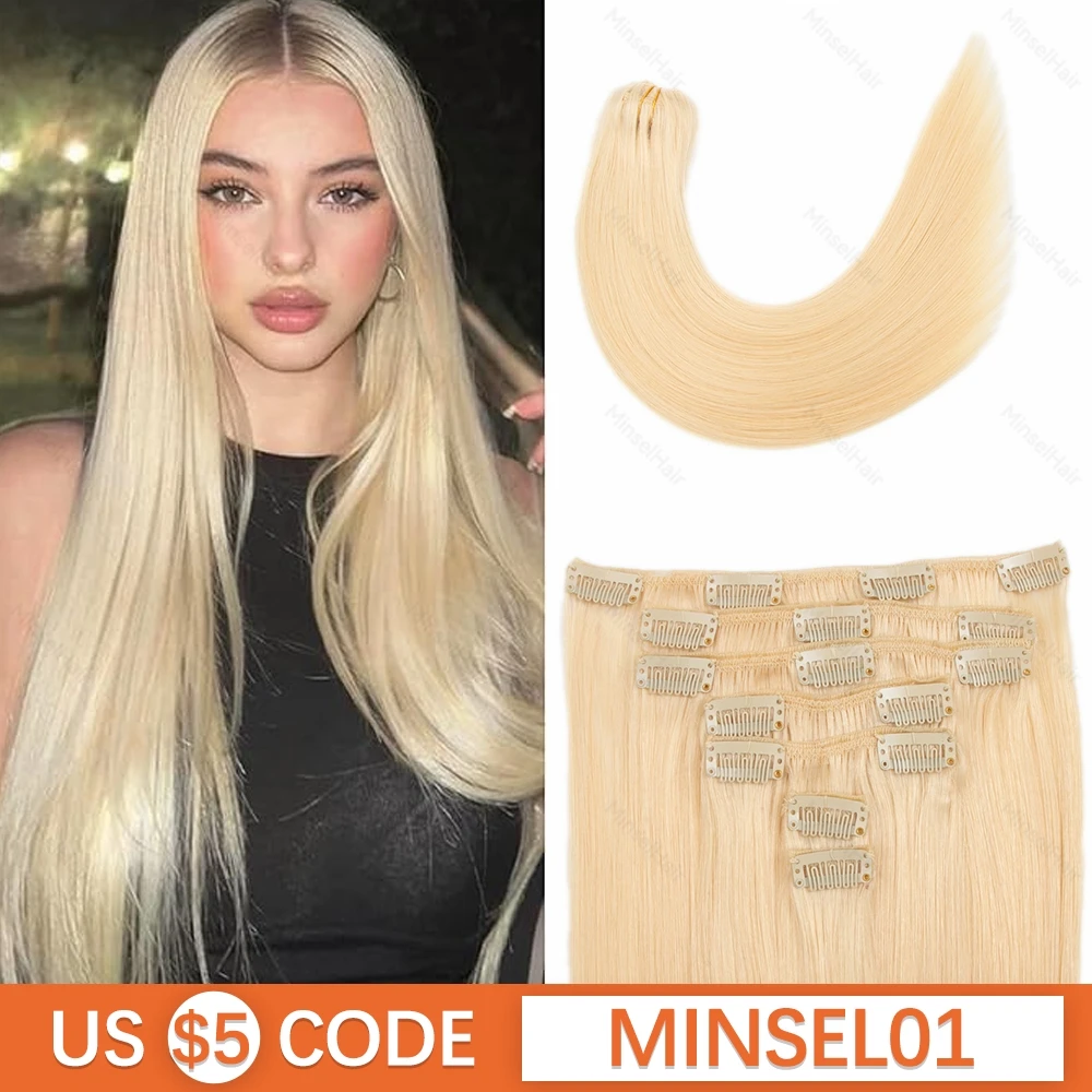 613 Remy Clip in Human Hair 100 Natural Tic Tac Blond Наращивание человеческих волос Шелковый и мягкий 120 г 12-22 дюйма 7 шт. Легко окрашивается 
613 Remy Clip in Human Hair 100 Natural Tic Tac Blond Наращивание человеческих волос Шелковый и мягкий 120 г 12-22 дюйма 7 шт. Легко окрашивается