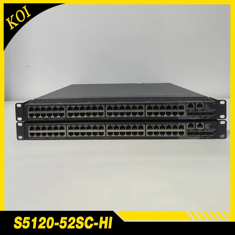 1pcs For H3C S5120-52SC-HI 48 port Gigabit Electric 2 Gigabit Optical 2 Gigabit Optical SFP+Layer 3 Switch
1pcs For H3C S5120-52SC-HI 48 port Gigabit Electric 2 Gigabit Optical 2 Gigabit Optical SFP+Layer 3 Switch