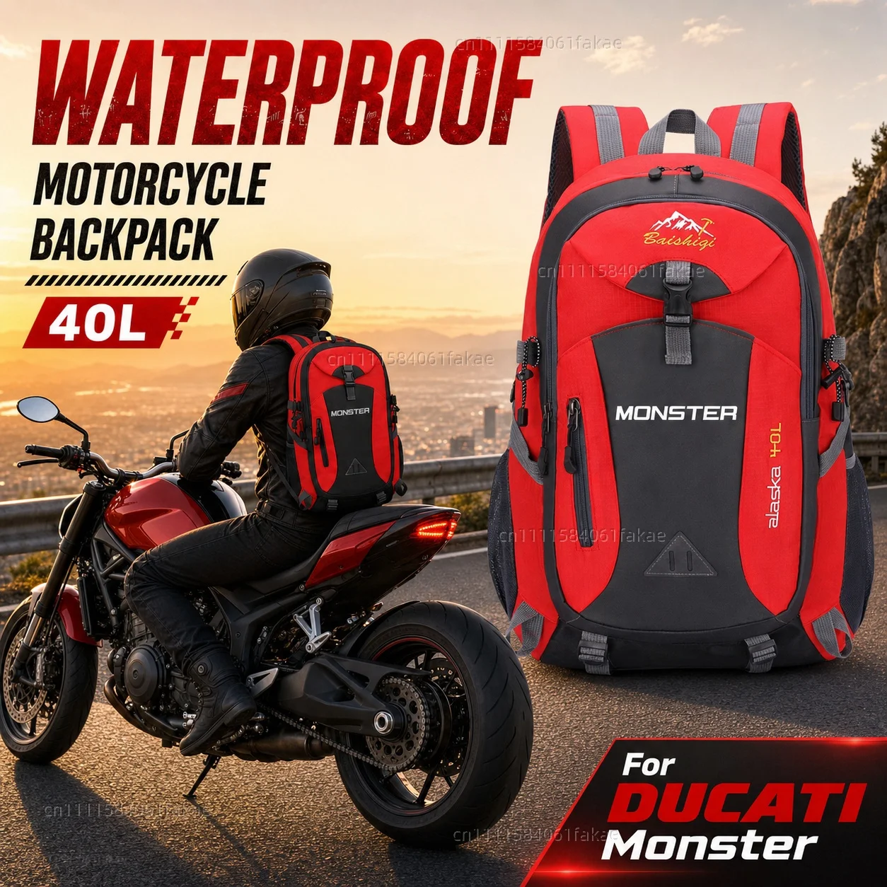 For DUCATI Monster 796 Hypermotard Monster 696 695 2015 Motorcycle Backpack 40L Waterproof Travel Backpack Outdoor Hiking
For DUCATI Monster 796 Hypermotard Monster 696 695 2015 Motorcycle Backpack 40L Waterproof Travel Backpack Outdoor Hiking