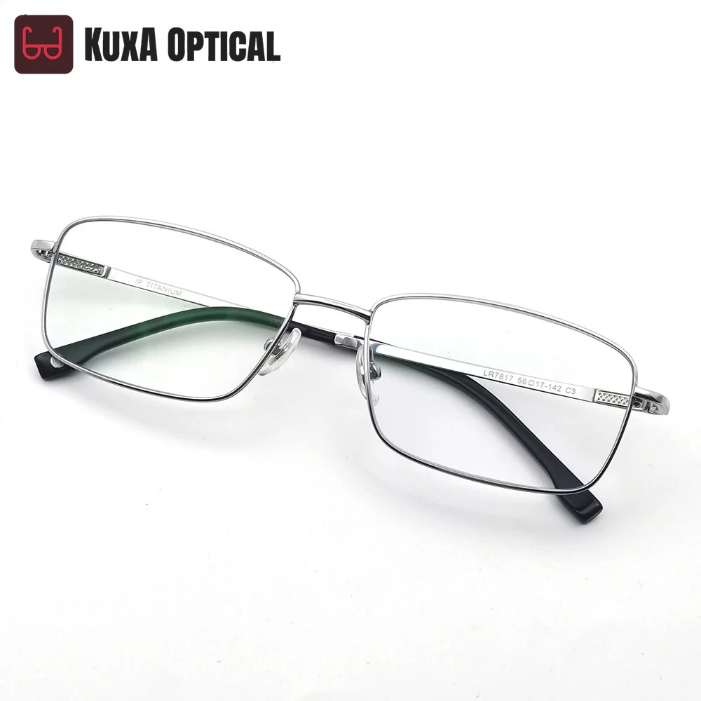 KUXA Pure Titanium Glasses Frame Optics Myopia Hyperopia Progressive Prescription Recipe Lenses Square Oculos UV Anti-reflection
KUXA Pure Titanium Glasses Frame Optics Myopia Hyperopia Progressive Prescription Recipe Lenses Square Oculos UV Anti-reflection