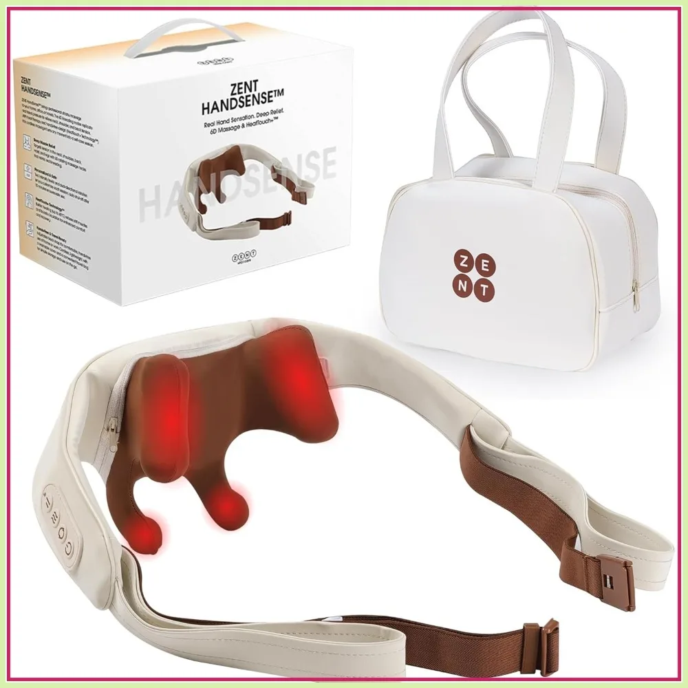ZENT Neck Massager with Heat, Shiatsu Neck and Back Massager for Pain Relief, 90 Min Battery, Travel Bag
ZENT Neck Massager with Heat, Shiatsu Neck and Back Massager for Pain Relief, 90 Min Battery, Travel Bag