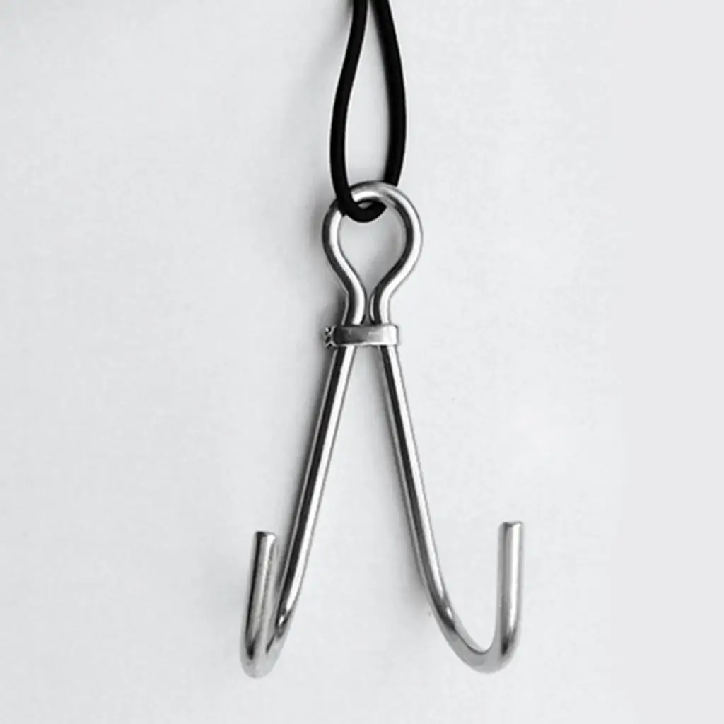 Silver Stainless Steel Double Hook Reef Hook Scuba Dive Accessories for Current Diving and Free Dive
Silver Stainless Steel Double Hook Reef Hook Scuba Dive Accessories for Current Diving and Free Dive