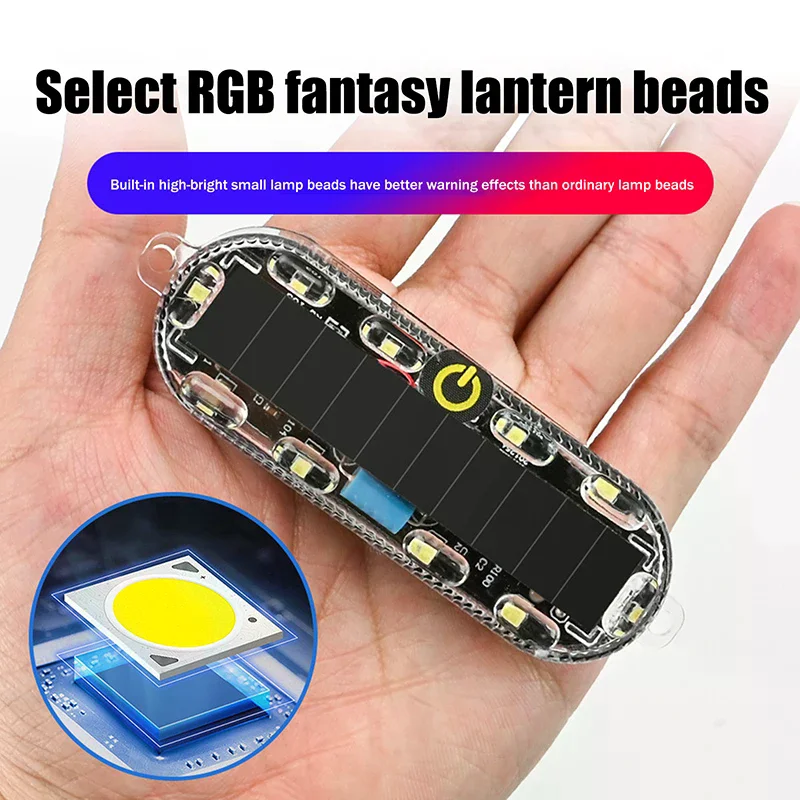 Solar Power Mortorcycle LED Warning Light Car Night Ride Tail Light Anti-rear Strobe Light For Motorcycle Electric Bicycle
Solar Power Mortorcycle LED Warning Light Car Night Ride Tail Light Anti-rear Strobe Light For Motorcycle Electric Bicycle