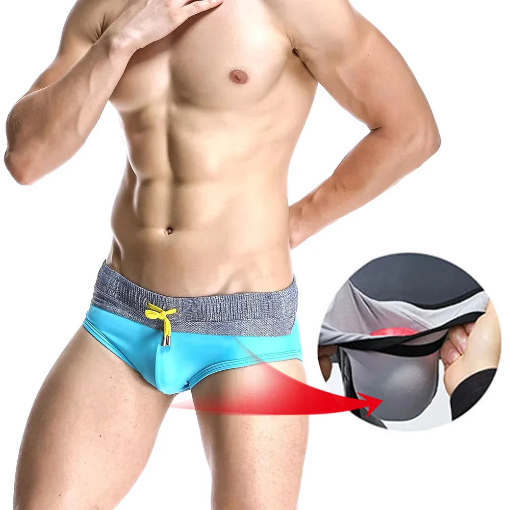 Breathable Triangular Underwear Gay Men's Sexy Swim Briefs Sissy Low Waist Drawstring Color Match Swimming Shorts Erotic Pants
Breathable Triangular Underwear Gay Men's Sexy Swim Briefs Sissy Low Waist Drawstring Color Match Swimming Shorts Erotic Pants