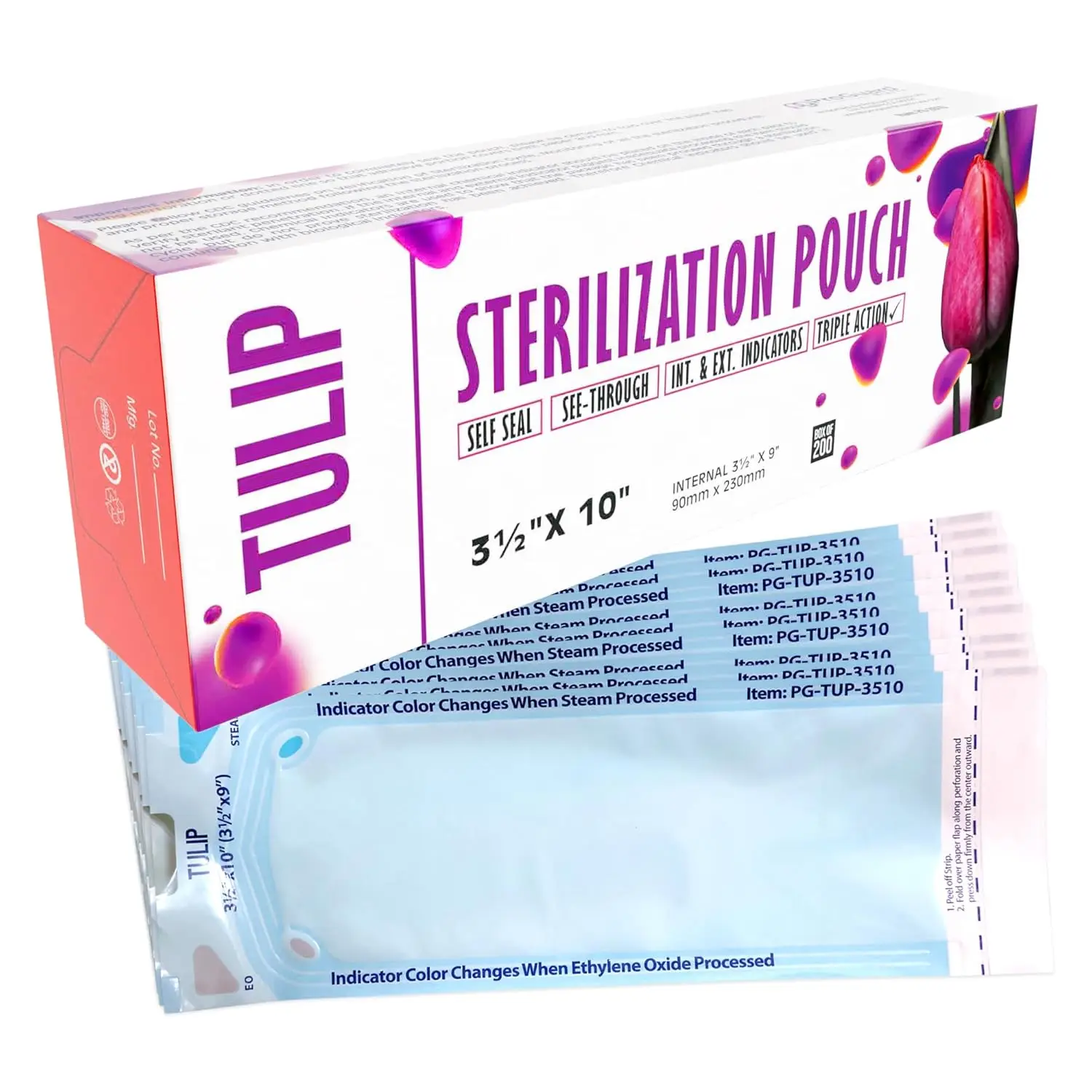 Self-Sealing Sterilization Pouches 3.5x10 Inch 200 Pack - Autoclave Bags for Dental & Nail Tools
Self-Sealing Sterilization Pouches 3.5x10 Inch 200 Pack - Autoclave Bags for Dental & Nail Tools