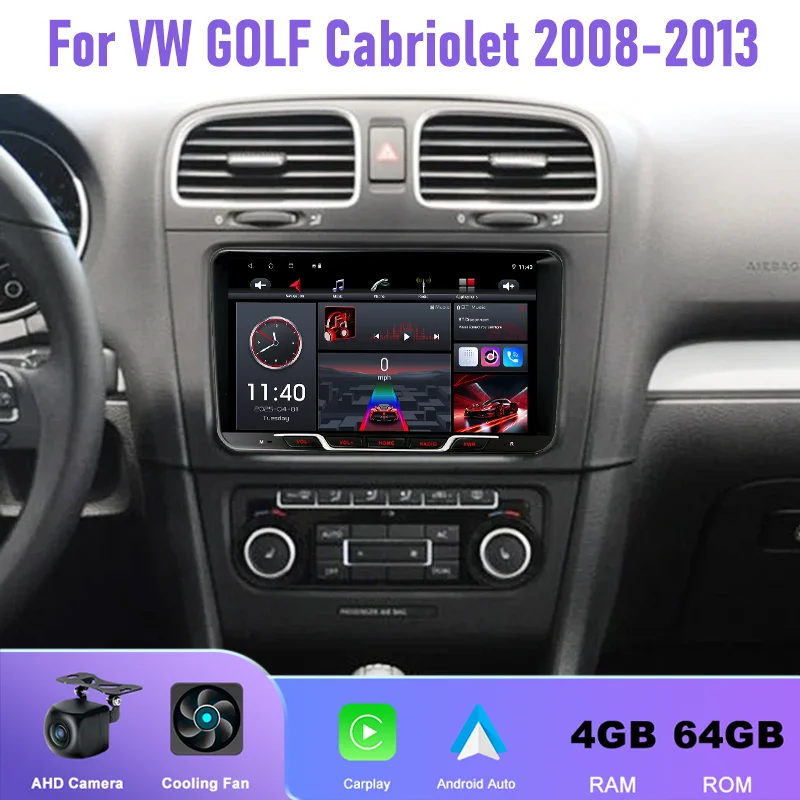 9" 4+64GB Car Radio For VW GOLF Cabriolet 2008-2013 Android 15 Auto Support Wireless Apple Carplay 2DIN GPS QLED Touchscreen
9" 4+64GB Car Radio For VW GOLF Cabriolet 2008-2013 Android 15 Auto Support Wireless Apple Carplay 2DIN GPS QLED Touchscreen