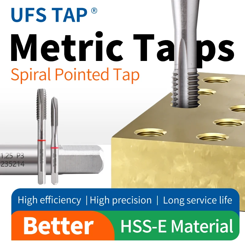 UT TAP 1PCS HSSE Red Ring JIS Standard Spiral Pointed Tap M1 M1.2 M2 M3 M4 M5 M6 M7 M8 M9 M10 M11 M12 Machine Screw Thread Taps
UT TAP 1PCS HSSE Red Ring JIS Standard Spiral Pointed Tap M1 M1.2 M2 M3 M4 M5 M6 M7 M8 M9 M10 M11 M12 Machine Screw Thread Taps