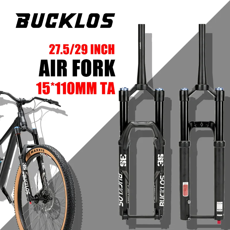 BUCKLOS Bike Air Fork 27.5/29 Inch 36mm Tube Travel 160mm MTB Air Suspension Fork Mountain 15*110mm Thru Axle Disc Brake Fork
BUCKLOS Bike Air Fork 27.5/29 Inch 36mm Tube Travel 160mm MTB Air Suspension Fork Mountain 15*110mm Thru Axle Disc Brake Fork