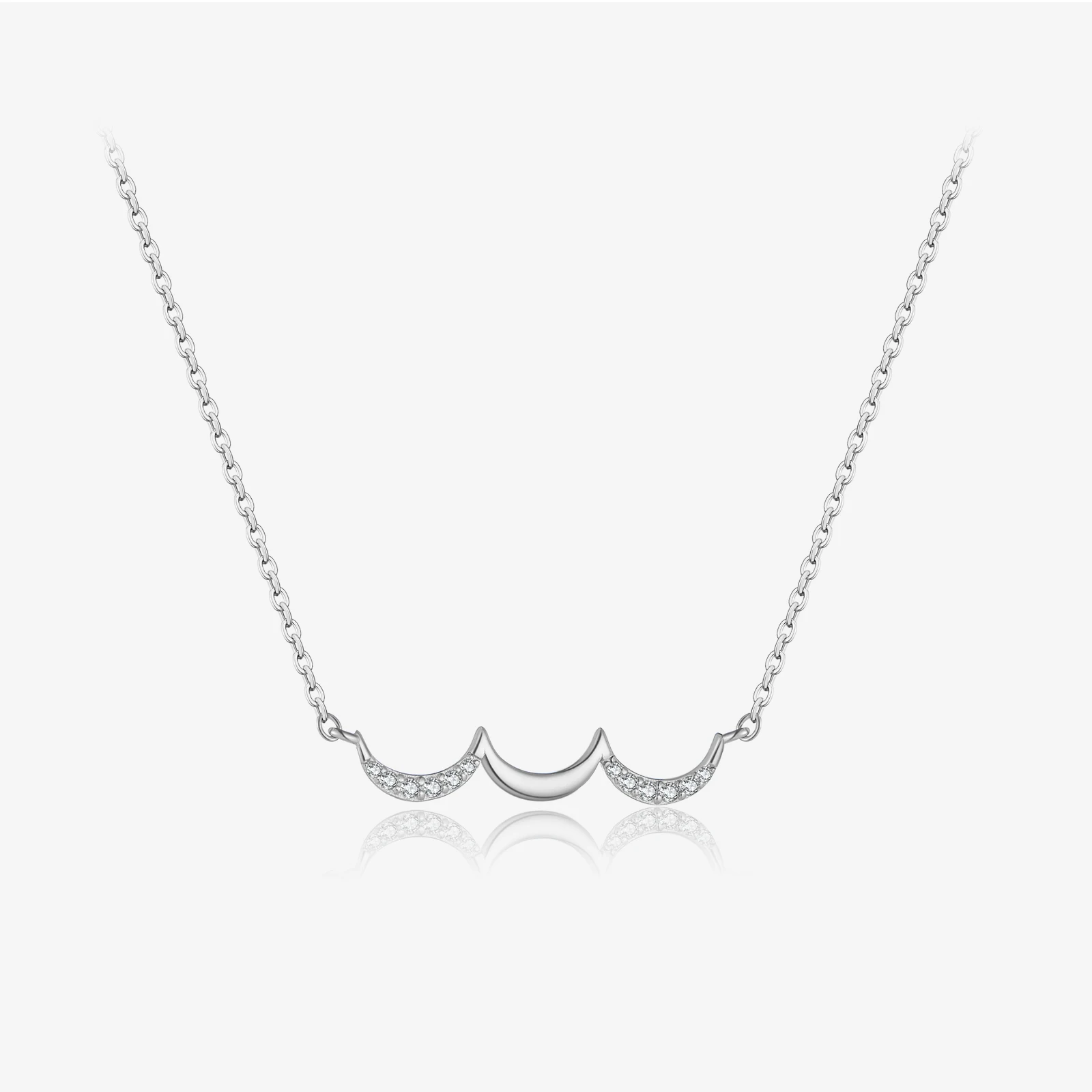 VEWANT 925 Sterling Silver Elegant Crescent Moon Necklace: Luxury Delicate Crystal Detailing, Perfect for Women Romance
VEWANT 925 Sterling Silver Elegant Crescent Moon Necklace: Luxury Delicate Crystal Detailing, Perfect for Women Romance