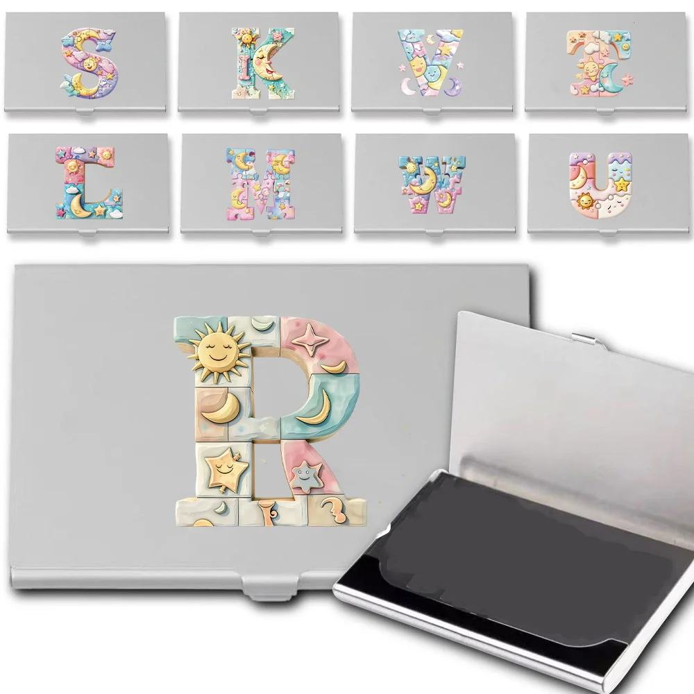 Protection Durable Cover Portable Metal Business Card Case Saw Puzzle Initial Name 26 Letters Pattern
Protection Durable Cover Portable Metal Business Card Case Saw Puzzle Initial Name 26 Letters Pattern