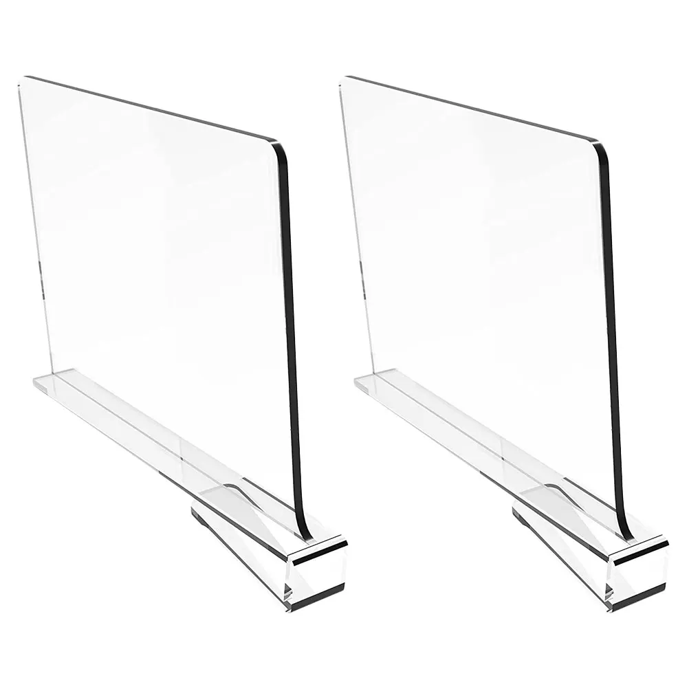 2Pcs Clear Closet Shelf Separators Acrylic Clothes Board Divider Wardrobe Storage ganizer Transparent Shelf Household
2Pcs Clear Closet Shelf Separators Acrylic Clothes Board Divider Wardrobe Storage ganizer Transparent Shelf Household