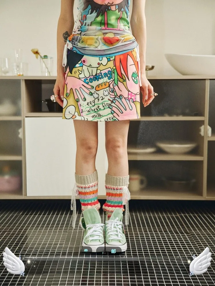 Haveameal X Bird Collaborative Low Waist Floral Print Skirt A-Line Original Design Summer Collection Women's Fashion
Haveameal X Bird Collaborative Low Waist Floral Print Skirt A-Line Original Design Summer Collection Women's Fashion