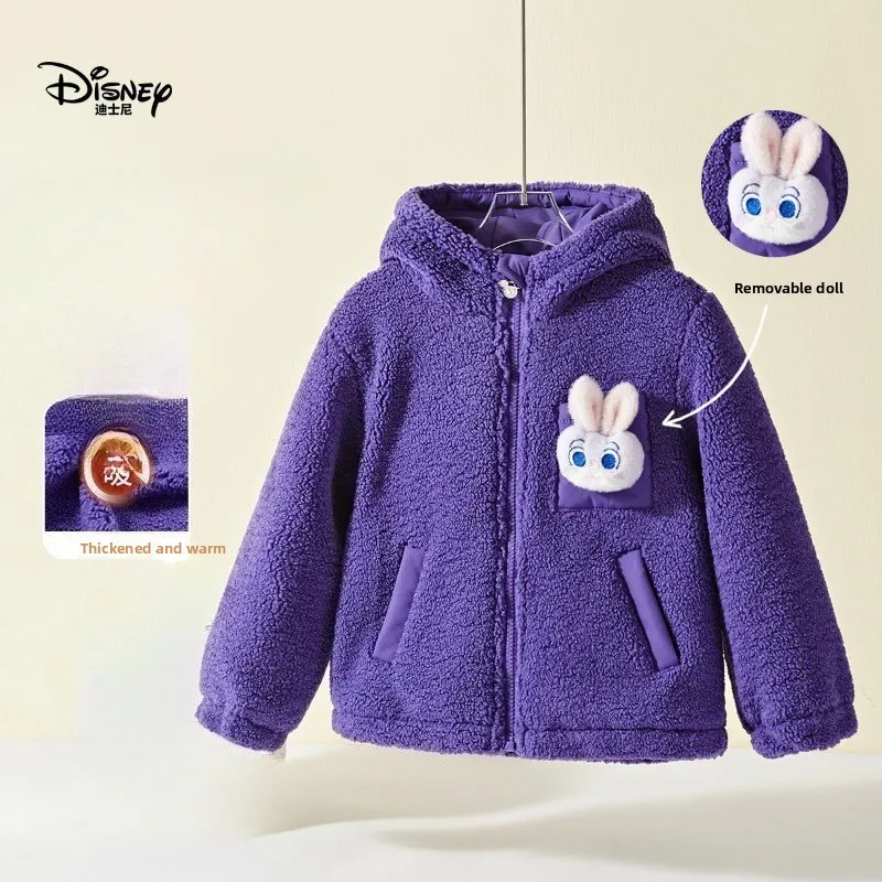 Флисовая куртка с милым рисунком Джуди для девочек, осенне-зимнее утолщенное пальто с капюшоном, плюшевая теплая хлопковая куртка, подарок на день рождения 
Флисовая куртка с милым рисунком Джуди для девочек, осенне-зимнее утолщенное пальто с капюшоном, плюшевая теплая хлопковая куртка, подарок на день рождения