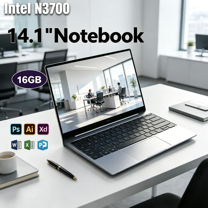 Slim 14.1 Inch Laptop Featuring Intel N3700 CPU, 16GB or 32GB,Windows 11, Practical Device for Office Work and Casual Daily Use
Slim 14.1 Inch Laptop Featuring Intel N3700 CPU, 16GB or 32GB,Windows 11, Practical Device for Office Work and Casual Daily Use