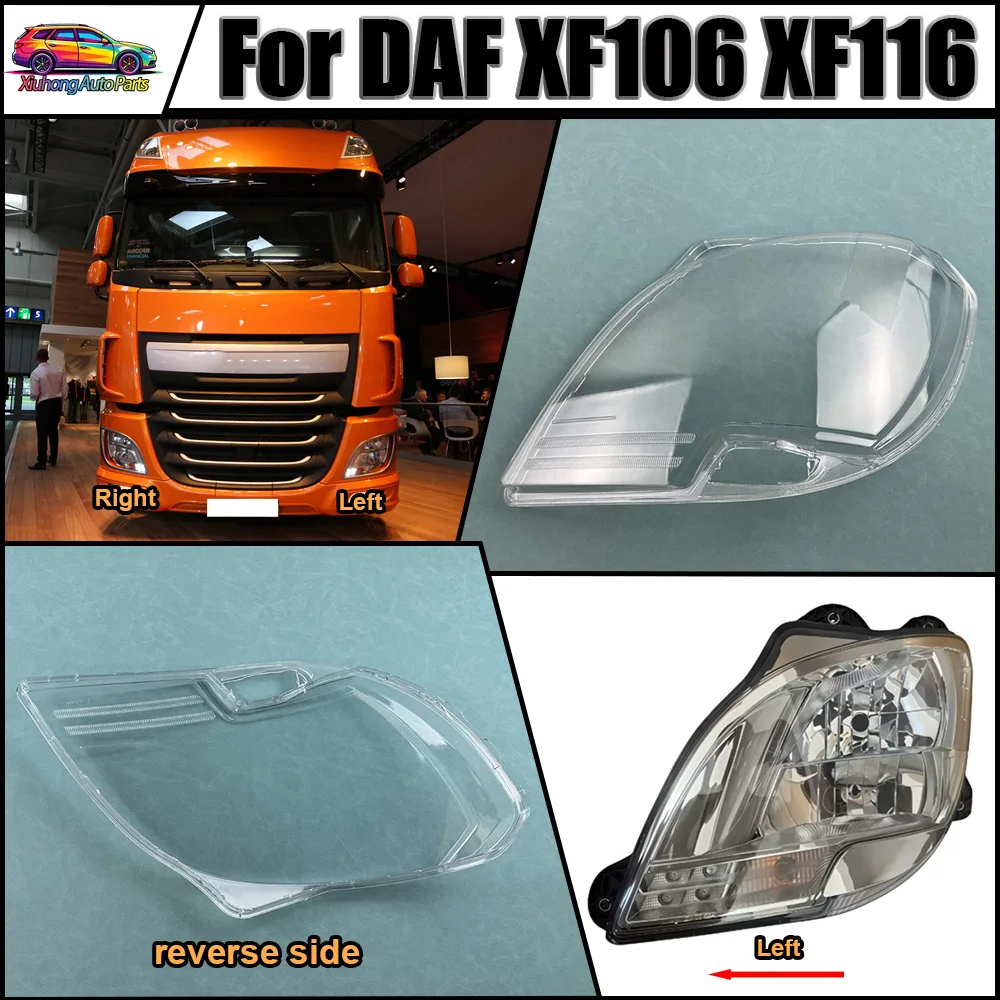 Front Headlight Cover Transparent Lamp Shade Headlamp Shell Lens Plexiglass Replace Original Lampshade For DAF XF106 XF116
Front Headlight Cover Transparent Lamp Shade Headlamp Shell Lens Plexiglass Replace Original Lampshade For DAF XF106 XF116