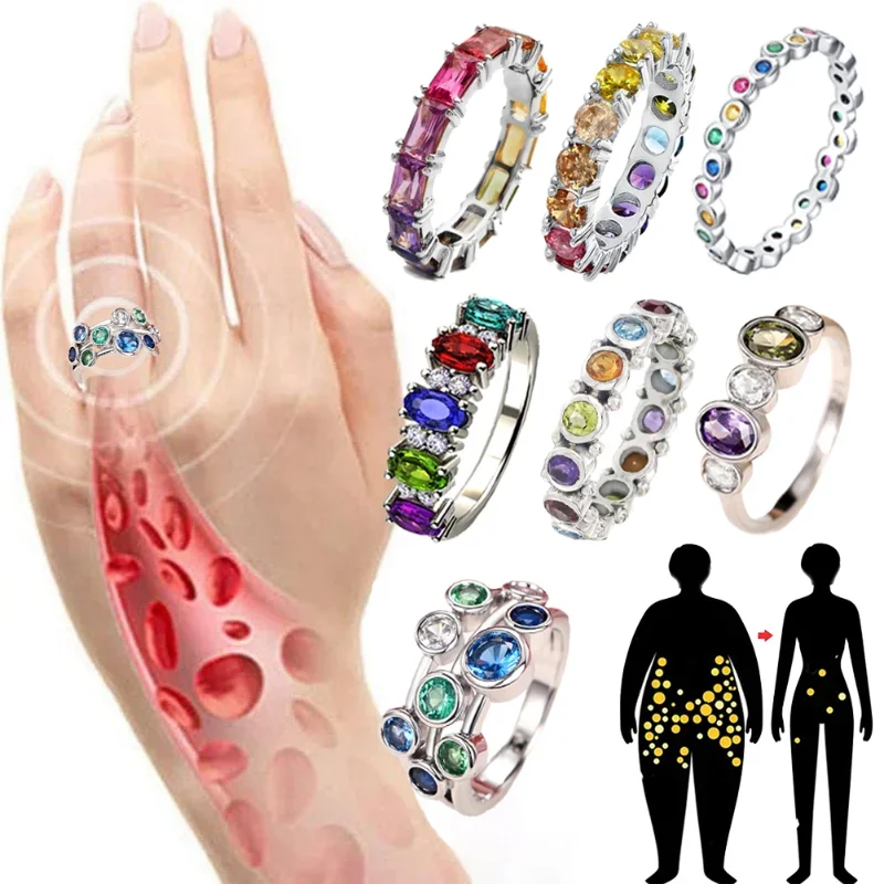Crystal Lymphatic Detoxification Magnetic Therapy Ring Women Weight Loss and Slimming Jewelry Lover Parents Good Friend Gift
Crystal Lymphatic Detoxification Magnetic Therapy Ring Women Weight Loss and Slimming Jewelry Lover Parents Good Friend Gift