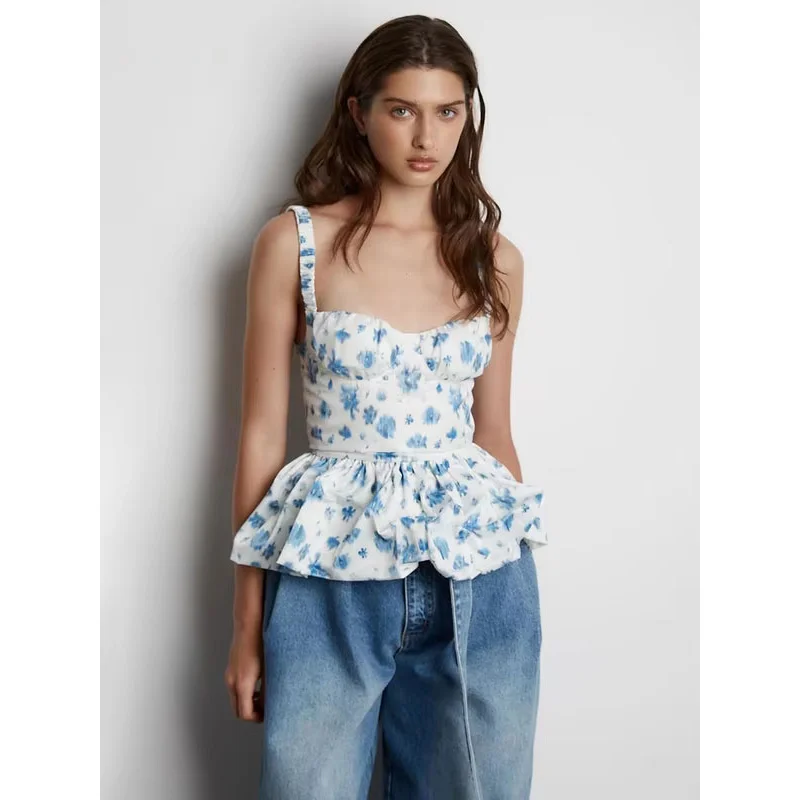 BKQU Elegant Print Women's Camisole 2026 Summer Square Collar Sleeveless Pleated Backless Sexy Slim Crop Top Classic Y2k Tanks
BKQU Elegant Print Women's Camisole 2026 Summer Square Collar Sleeveless Pleated Backless Sexy Slim Crop Top Classic Y2k Tanks
