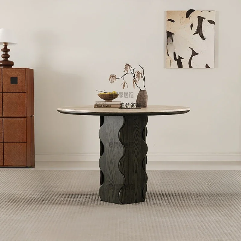 Nordic Rock Plate Dining Tables France Vintage Solid Wood ART Round Table Living Room Dining Room Furnitur Tavoli Da Pranzo FYDT
Nordic Rock Plate Dining Tables France Vintage Solid Wood ART Round Table Living Room Dining Room Furnitur Tavoli Da Pranzo FYDT