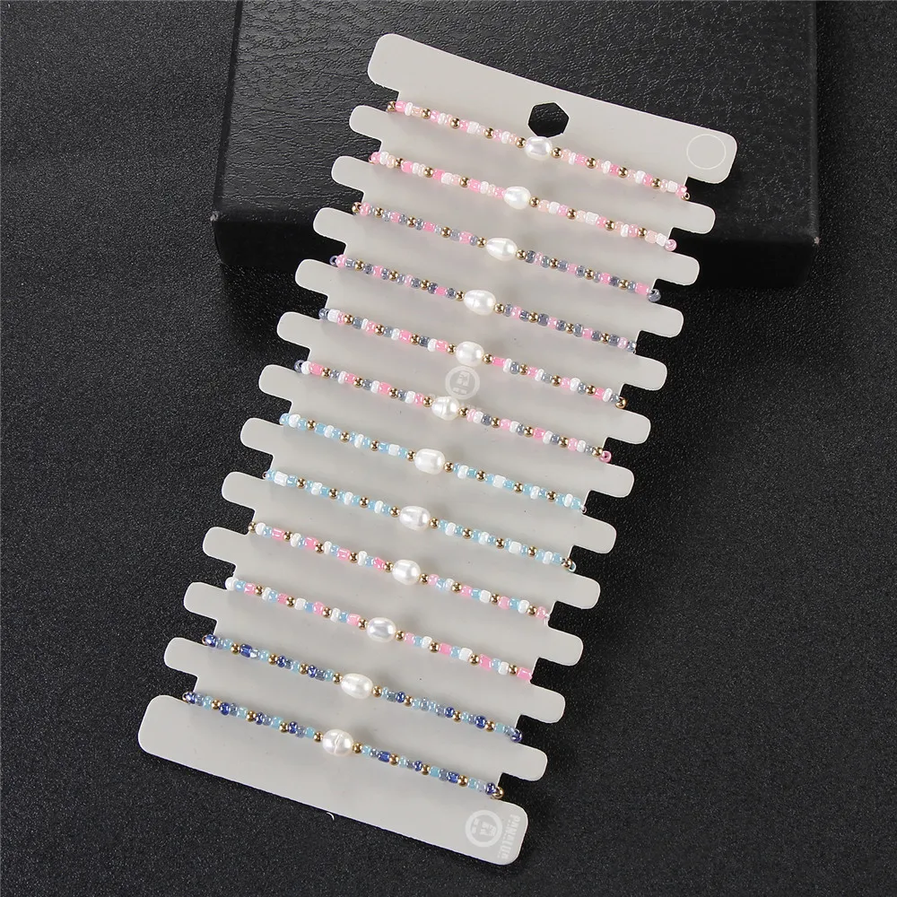 12pcs/set Pearl Rice Beaded Bracelet Fashion Rice Bead Bracelet Women Hand Jewelry Party Gift
12pcs/set Pearl Rice Beaded Bracelet Fashion Rice Bead Bracelet Women Hand Jewelry Party Gift