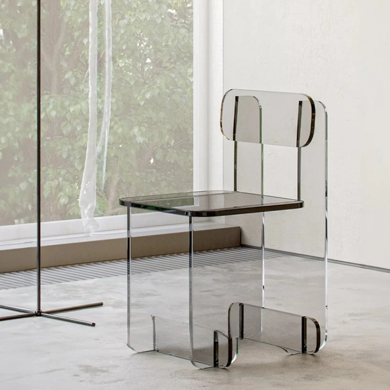 Minimalist dining acrylic chair backrest book desk chair simple modern home dining table
Minimalist dining acrylic chair backrest book desk chair simple modern home dining table