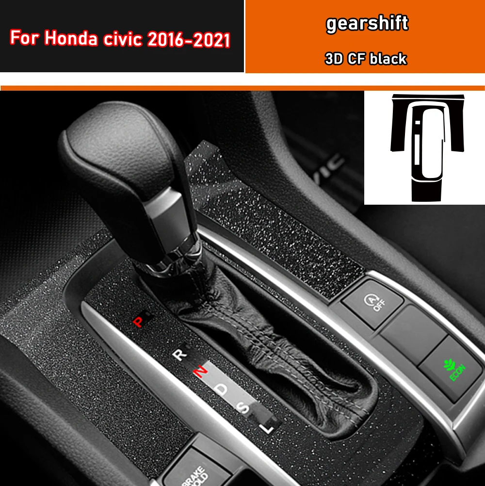 Car Interior Sticker Gear Box Protective Film For I Car Gear Panel Sticker Carbon Fiber Black For Honda Civic 2016-2021
Car Interior Sticker Gear Box Protective Film For I Car Gear Panel Sticker Carbon Fiber Black For Honda Civic 2016-2021