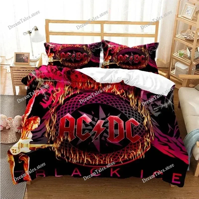 3D Print Fashion AC_DC Rock Band Bedding Set AC-DC Band Pattern Quilt Cover with Pillowcases Twin Full Queen King
3D Print Fashion AC_DC Rock Band Bedding Set AC-DC Band Pattern Quilt Cover with Pillowcases Twin Full Queen King