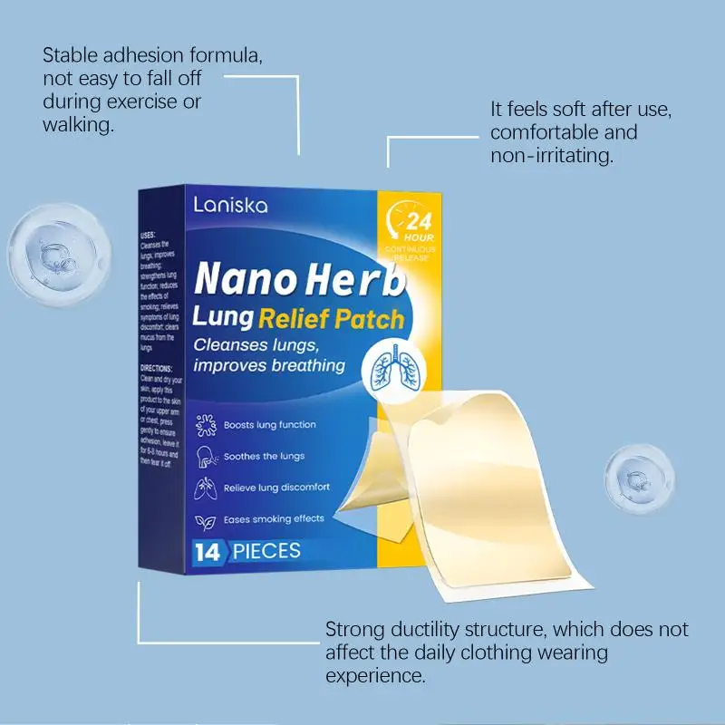 Chest Discomfort Patch Easy Breathing Lung Support Body Care Herbal Formula Comfortable Wear for Day and Night Use
Chest Discomfort Patch Easy Breathing Lung Support Body Care Herbal Formula Comfortable Wear for Day and Night Use