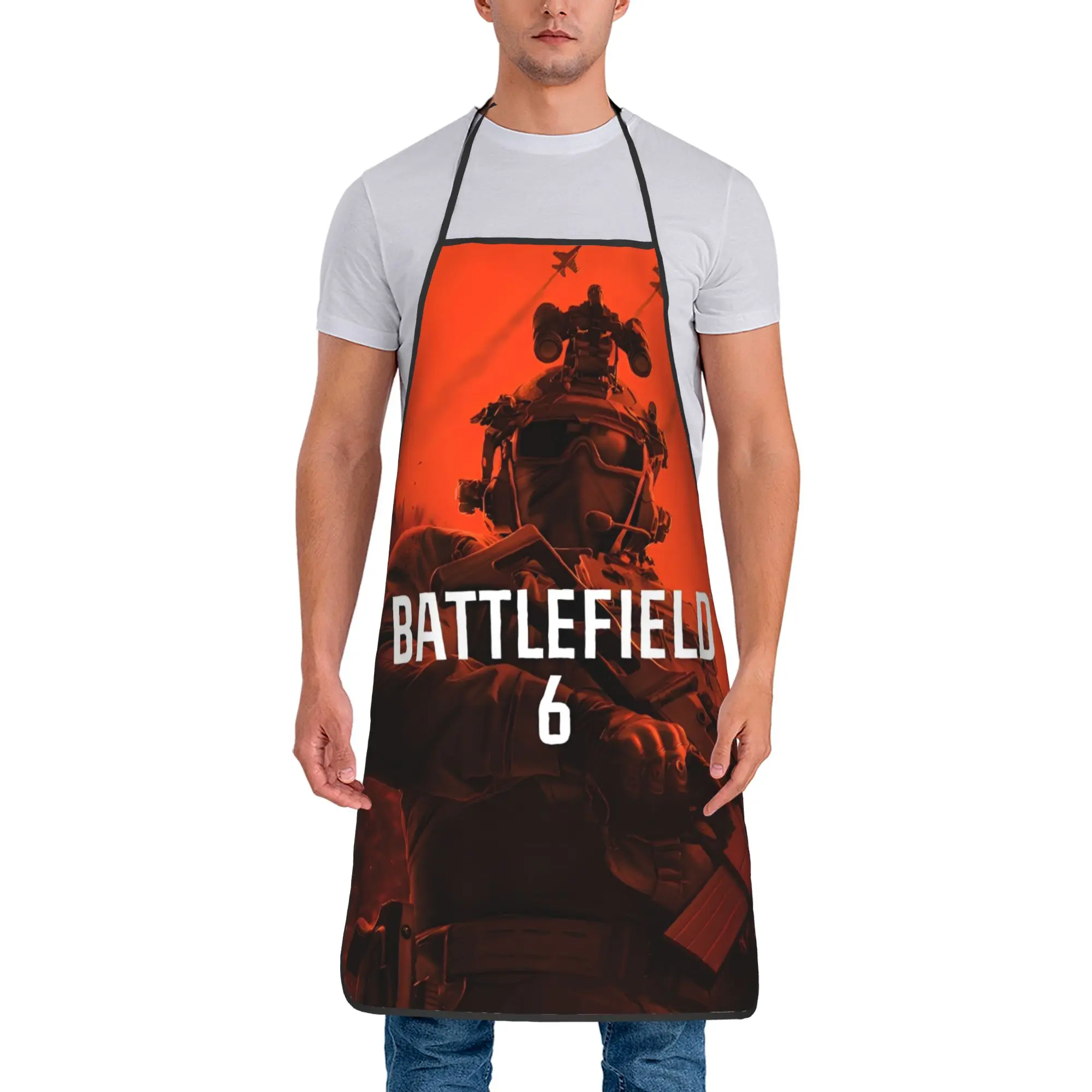 Новый забавный фартук для игры Battlefield 6, модный фартук для взрослых для дома и кухни, для барбекю, без карманов
Новый забавный фартук для игры Battlefield 6, модный фартук для взрослых для дома и кухни, для барбекю, без карманов