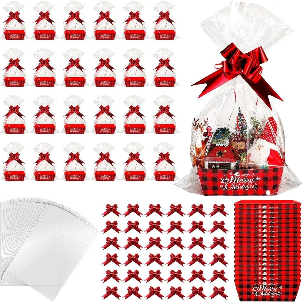 72 Pcs Christmas Gift Baskets Empty to Fill Kit DIY Basket Bulk 24 Market Tray Favor with Handles 24 Clear Basket Bags
72 Pcs Christmas Gift Baskets Empty to Fill Kit DIY Basket Bulk 24 Market Tray Favor with Handles 24 Clear Basket Bags
