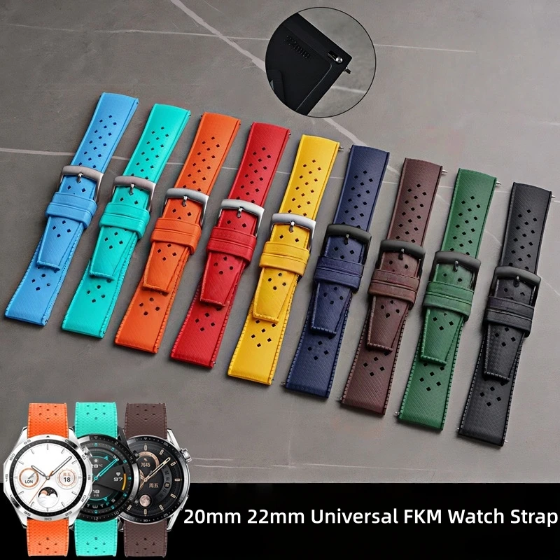 20mm 22mm Tropic FKM Rubber Watch Strap With Quick Release Bar Fit For Luxury Watch And Smartwatch Fine Quality Watch Band
20mm 22mm Tropic FKM Rubber Watch Strap With Quick Release Bar Fit For Luxury Watch And Smartwatch Fine Quality Watch Band