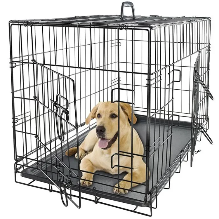 z Wholesale Manufacturer 24 30 36 42 48 Inch Metal Foldable Dog Crates Cage Metal Folding Dog Cage XXL Black Impact Dog Kennel
z Wholesale Manufacturer 24 30 36 42 48 Inch Metal Foldable Dog Crates Cage Metal Folding Dog Cage XXL Black Impact Dog Kennel