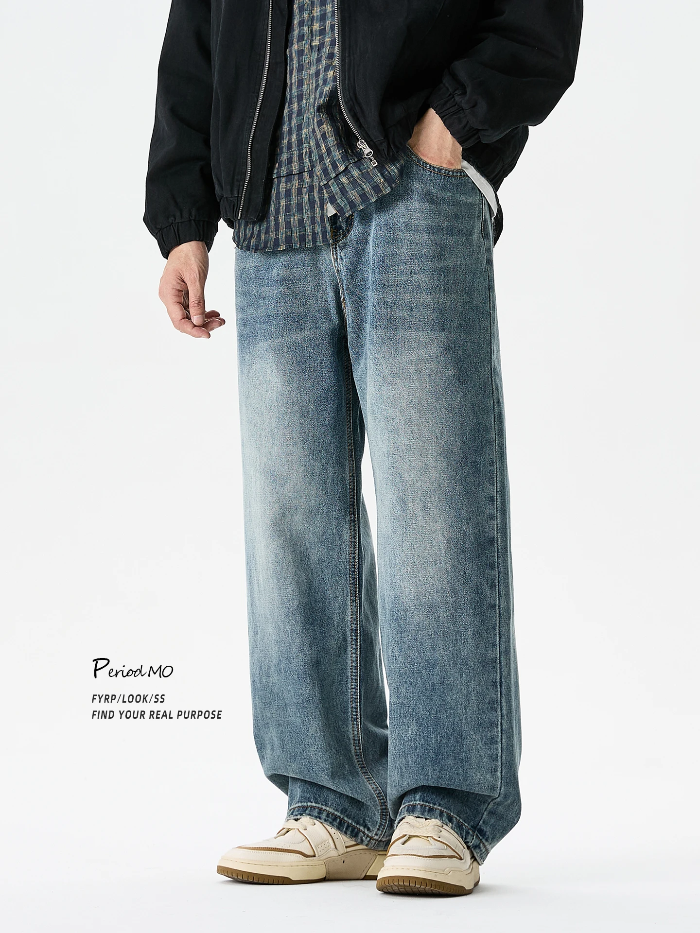 Свободные прямые мужские джинсы с завязками в стиле ретро FYRP, модные брендовые весенне-осенние хлопковые повседневные удобные неэластичные брюки
Свободные прямые мужские джинсы с завязками в стиле ретро FYRP, модные брендовые весенне-осенние хлопковые повседневные удобные неэластичные брюки