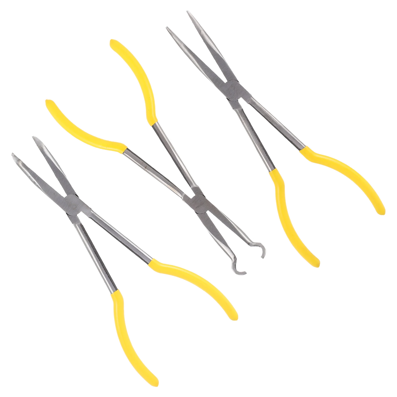 3pcs 11 Inch Long Nose Pliers Durable Steel Heavy Duty Household Hand Tool For Repairing Cable Cutting Machined Jaws Smooth
3pcs 11 Inch Long Nose Pliers Durable Steel Heavy Duty Household Hand Tool For Repairing Cable Cutting Machined Jaws Smooth