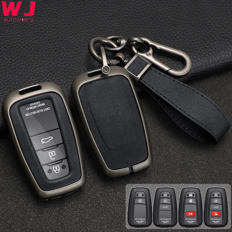 Zinc Alloy Leather Car Key Case For Toyota Corolla Hybrid 2021 Rav4 Land Cruiser Prado Camry Highlander Prius C-HR 2018+
Zinc Alloy Leather Car Key Case For Toyota Corolla Hybrid 2021 Rav4 Land Cruiser Prado Camry Highlander Prius C-HR 2018+