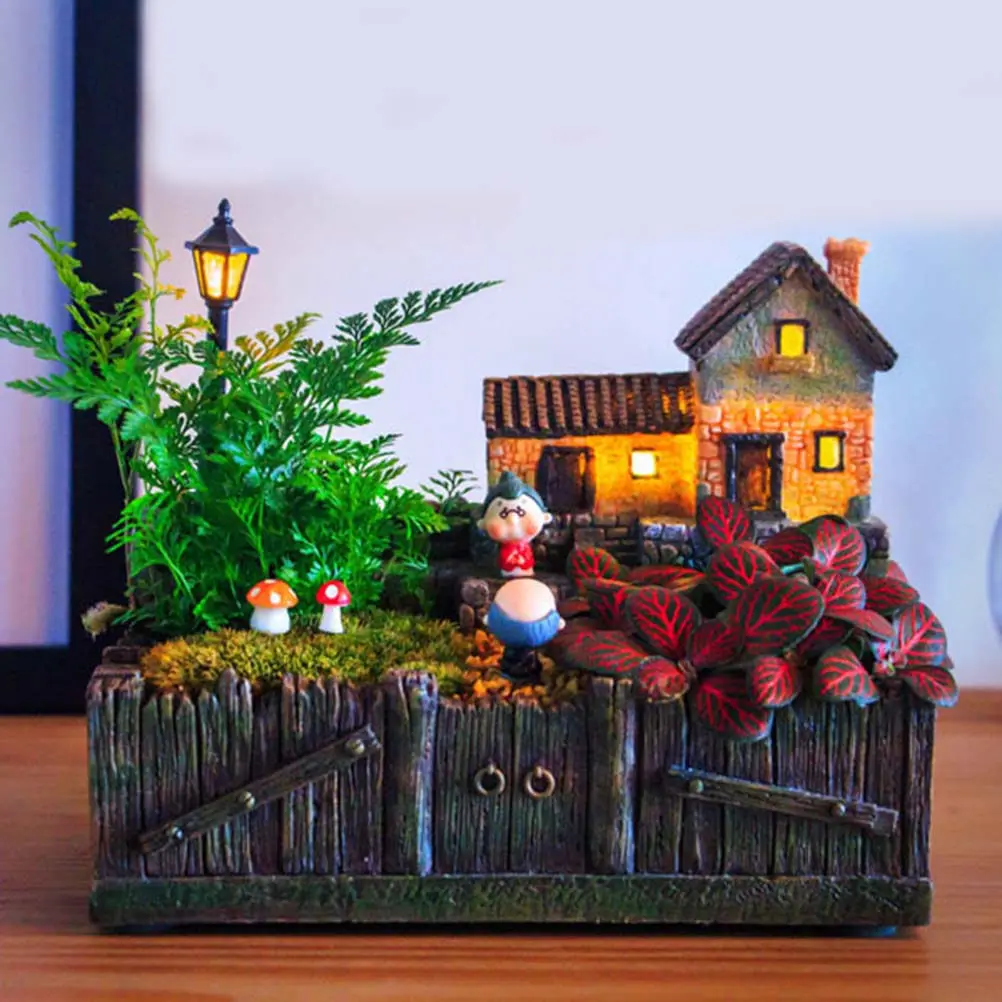 Декоративный цветочный горшок из смолы для микроландшафта, для зеленых суккулентов и бонсай, украшение для сада, дома, офиса, стола, балкона
Декоративный цветочный горшок из смолы для микроландшафта, для зеленых суккулентов и бонсай, украшение для сада, дома, офиса, стола, балкона