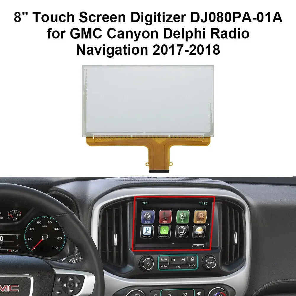 Стеклянный дигитайзер с сенсорным экраном 8 дюймов DJ080PA-01A для GMC Canyon Sierra Acadia Yukon MyLink, навигационное радио, 55 контактов
Стеклянный дигитайзер с сенсорным экраном 8 дюймов DJ080PA-01A для GMC Canyon Sierra Acadia Yukon MyLink, навигационное радио, 55 контактов