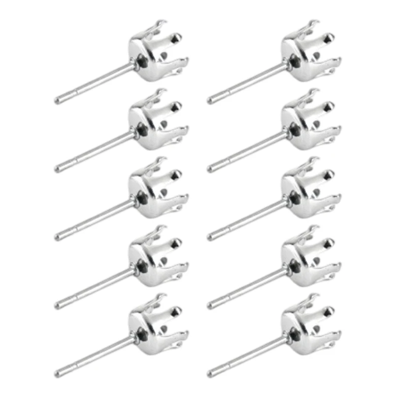 10Pcs Round Claw Earring Findings With Secure Prong for Handmade Accessories E0BF
10Pcs Round Claw Earring Findings With Secure Prong for Handmade Accessories E0BF