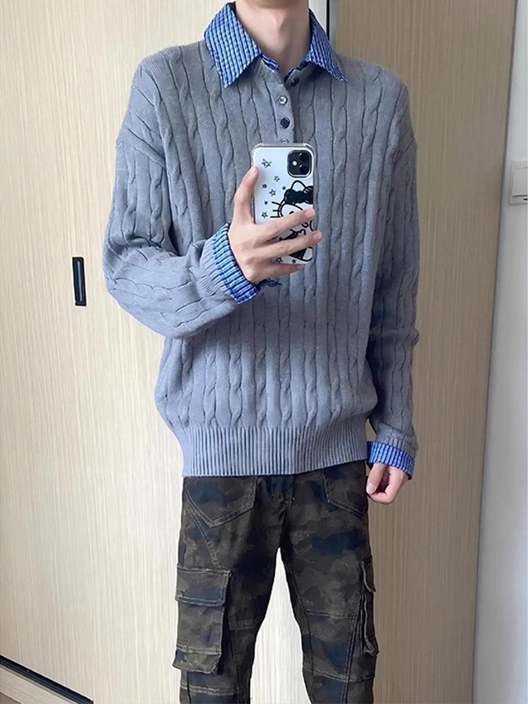 YKEE Men's Knitted Lazy Sle Casual Sweater irt Autumn Winter American Retro Loose Fit Long Sve Button up Top
YKEE Men's Knitted Lazy Sle Casual Sweater irt Autumn Winter American Retro Loose Fit Long Sve Button up Top