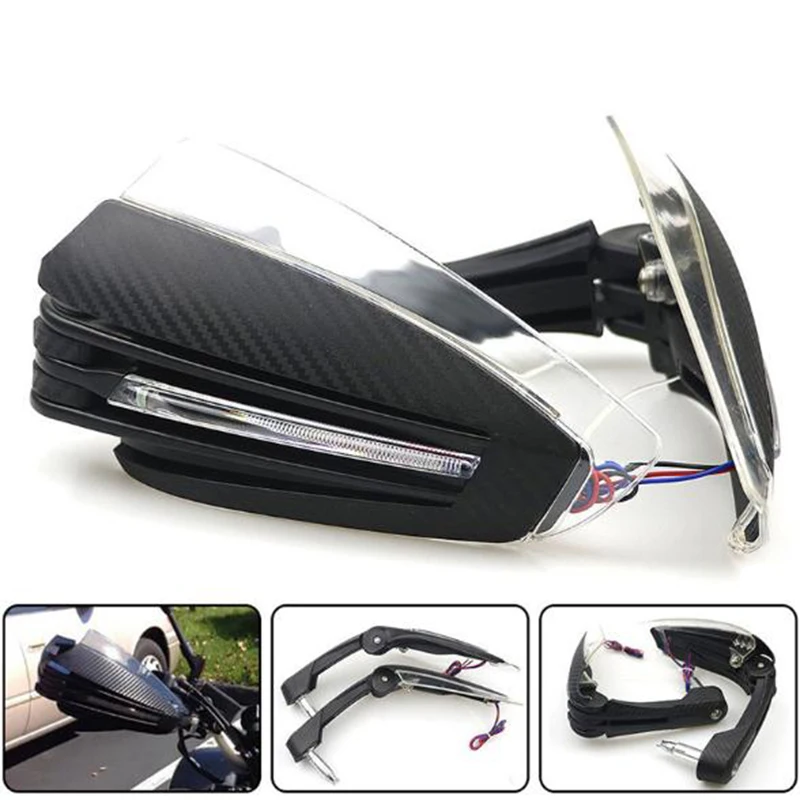 2X Universal Motorcycle Hand Guard Handlebar Wind Protector Handguard LED Light
2X Universal Motorcycle Hand Guard Handlebar Wind Protector Handguard LED Light