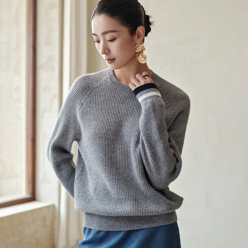 Women Cashmere Sweater Shoulder Long Sleeve Pullover Sweater
Women Cashmere Sweater Shoulder Long Sleeve Pullover Sweater