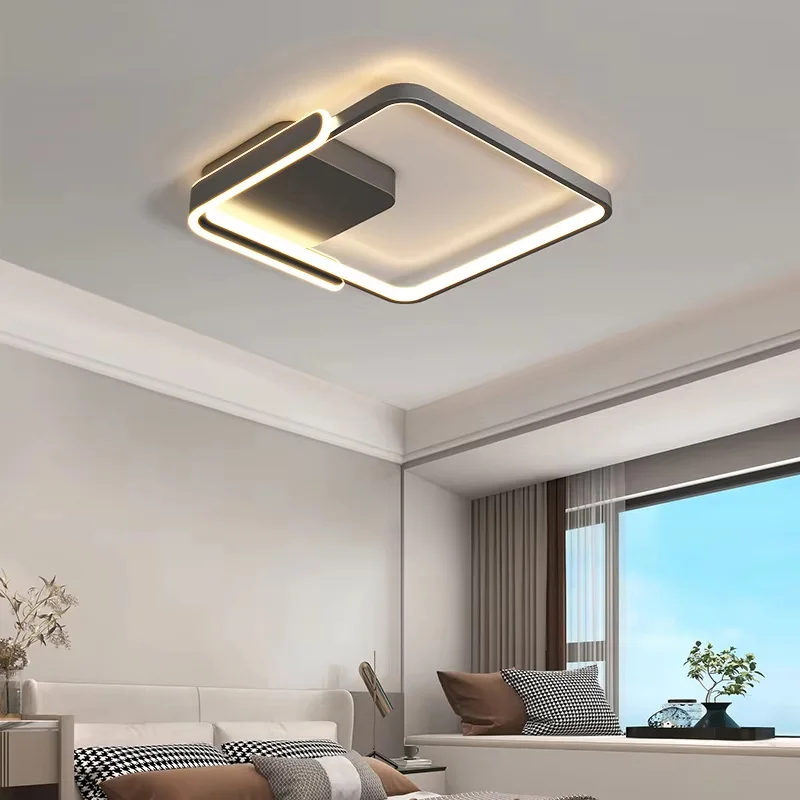Modern Led Ceiling Light The Bedroom Black White Square Ring Lamp Living Room Study Nursery Indoor Lighting Fixture
Modern Led Ceiling Light The Bedroom Black White Square Ring Lamp Living Room Study Nursery Indoor Lighting Fixture