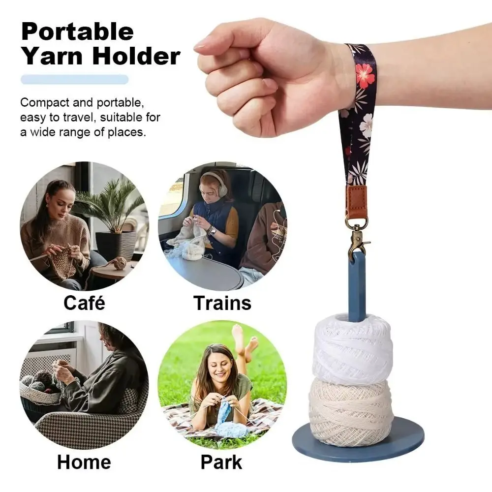 with Lanyard Wrist Yarn Holders Plastic Portable Crochet Stand Spinner DIY Sewing Rotating Wool Ball Winder Spinning Knitting
with Lanyard Wrist Yarn Holders Plastic Portable Crochet Stand Spinner DIY Sewing Rotating Wool Ball Winder Spinning Knitting
