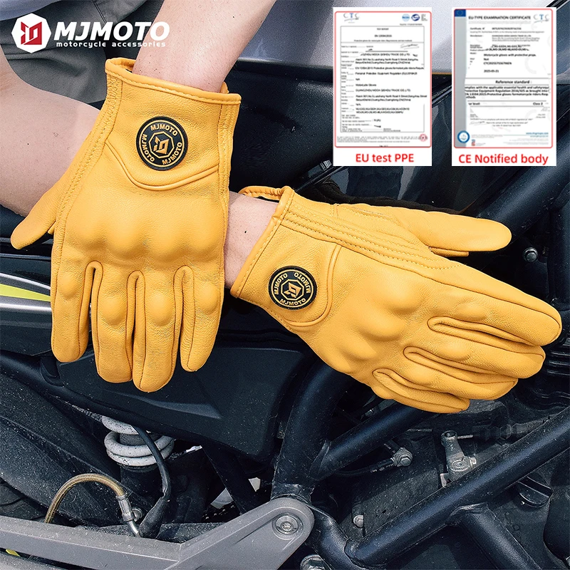 Classic Retro Motorcycle Riding Gloves Touchscreen Motocross Gloves Anti-fall Motorbike Gloves Genuine Leather Moto Rider Gloves
Classic Retro Motorcycle Riding Gloves Touchscreen Motocross Gloves Anti-fall Motorbike Gloves Genuine Leather Moto Rider Gloves