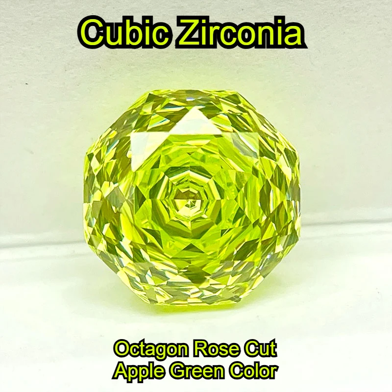 Cubic Zirconia Stone Octagon Rose Cut Apple Green Color Loose Stones 6mm-12mm Used for DIY Charms Jewelry Making Main Materials
Cubic Zirconia Stone Octagon Rose Cut Apple Green Color Loose Stones 6mm-12mm Used for DIY Charms Jewelry Making Main Materials