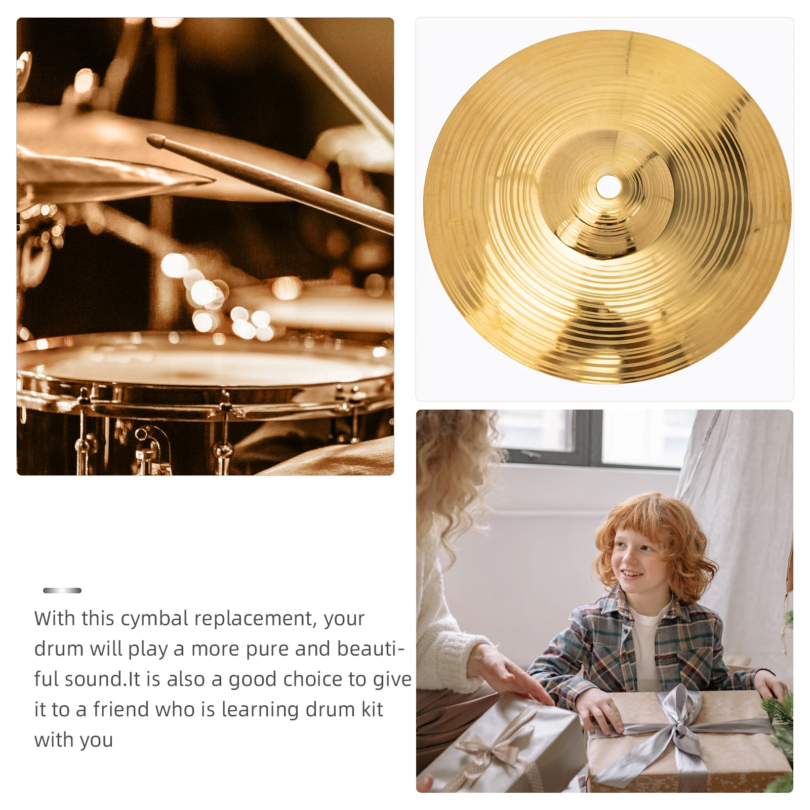 Cymbal Replacement Parts For Drum Sets High-Grade Brass Alloy Jazz Percussion Accessories Crash Ride Cymbals Drum Fittings
Cymbal Replacement Parts For Drum Sets High-Grade Brass Alloy Jazz Percussion Accessories Crash Ride Cymbals Drum Fittings
