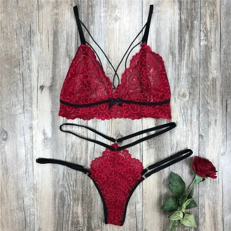 Women's Sexy Bra & Brief Sets Lingerie & Underwear,1 Set Hot Lace Strappy Teddy, Cut Out Backless Bodysuit
Women's Sexy Bra & Brief Sets Lingerie & Underwear,1 Set Hot Lace Strappy Teddy, Cut Out Backless Bodysuit