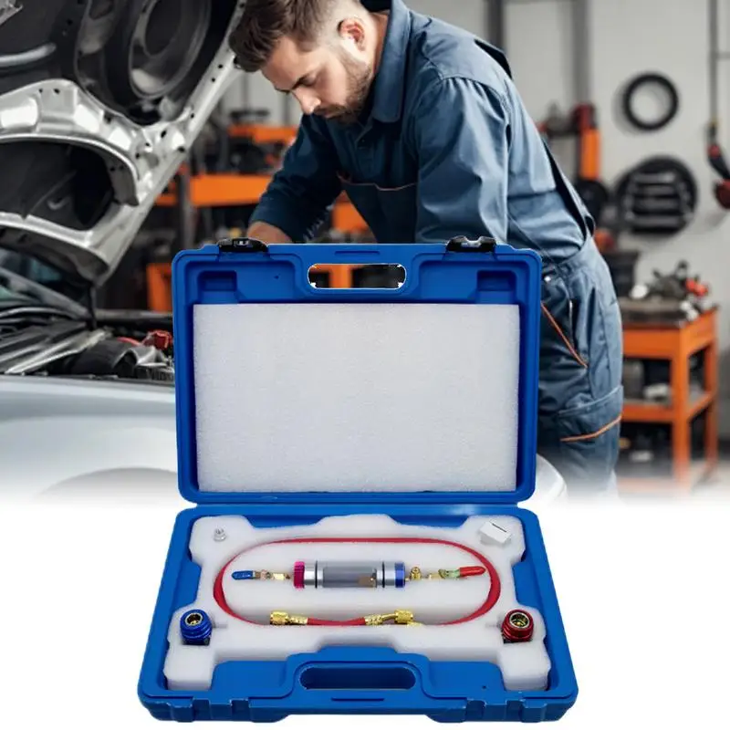 AC Oil Analyzer Car Air Conditioning Diagnostic Checker Tester Kit with Regulator for Real-Time Monitoring Impurity Filtration 
AC Oil Analyzer Car Air Conditioning Diagnostic Checker Tester Kit with Regulator for Real-Time Monitoring Impurity Filtration
