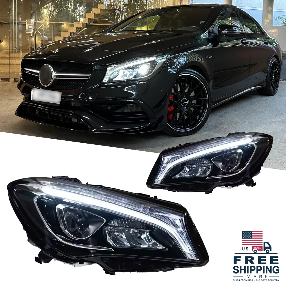 Автомобильные фары TYPY для Mercedes-Benz CLA W117 (2014-2018), светодиодные лампы, дневные ходовые огни, динамические указатели поворота, автомобильные аксессуары
Автомобильные фары TYPY для Mercedes-Benz CLA W117 (2014-2018), светодиодные лампы, дневные ходовые огни, динамические указатели поворота, автомобильные аксессуары