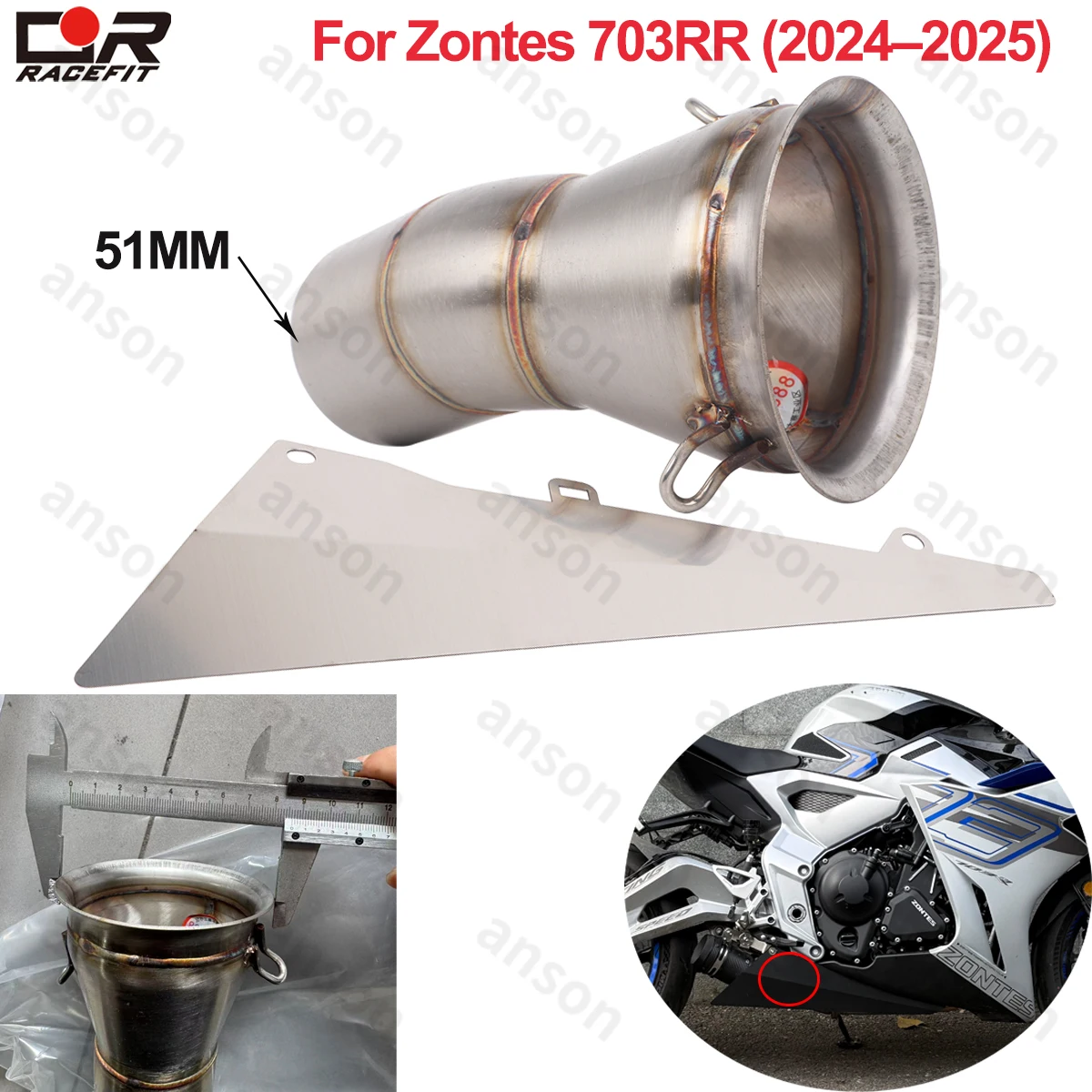 Средняя выхлопная труба Escape 51 мм, модифицированная для ZONTES 703RR 2024 2025, средняя соединительная труба глушителя с кронштейном
Средняя выхлопная труба Escape 51 мм, модифицированная для ZONTES 703RR 2024 2025, средняя соединительная труба глушителя с кронштейном