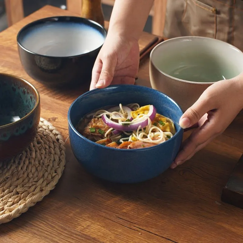 Vintage Ceramic Household Instant Noodle Bowl Rice Porridge Bowl Large Dinner Salad Bowl Lamian Bowl Japanese Tableware ZF707
Vintage Ceramic Household Instant Noodle Bowl Rice Porridge Bowl Large Dinner Salad Bowl Lamian Bowl Japanese Tableware ZF707